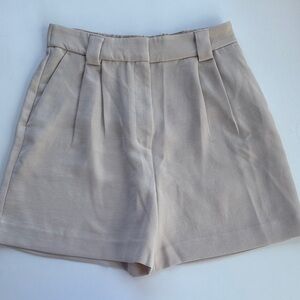 Express Cream High Waist Women's Shorts